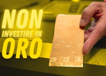 Non si parla di investire in ORO ma di preservare il POTERE D’ACQUISTO